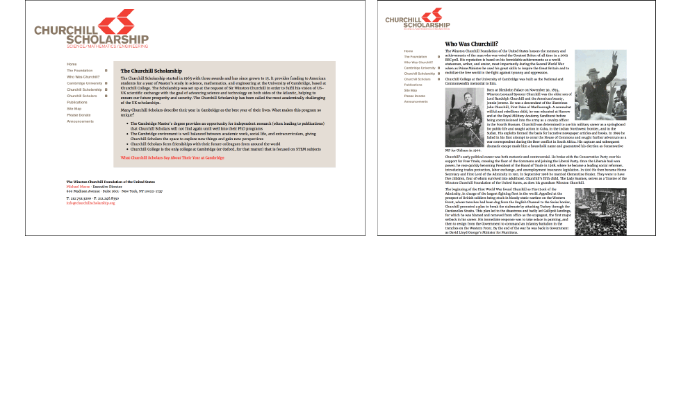 Winston Churchill Foundation website