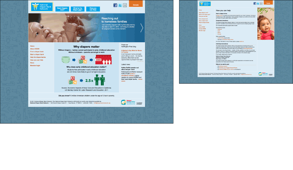National Diaper Bank Network website